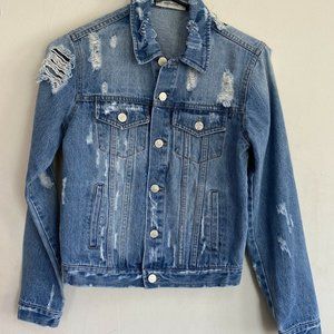 OneTheLand distressed Jean jacket